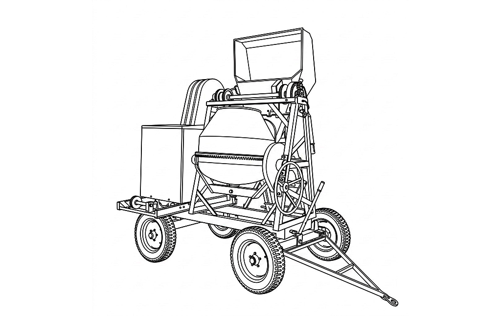 concrete batching plant concrete pump self loading concrete mixer  trailered mixers
